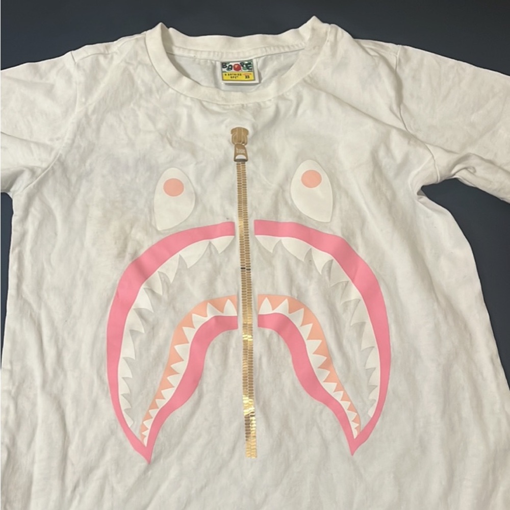 A bathing ape women shirt worn once